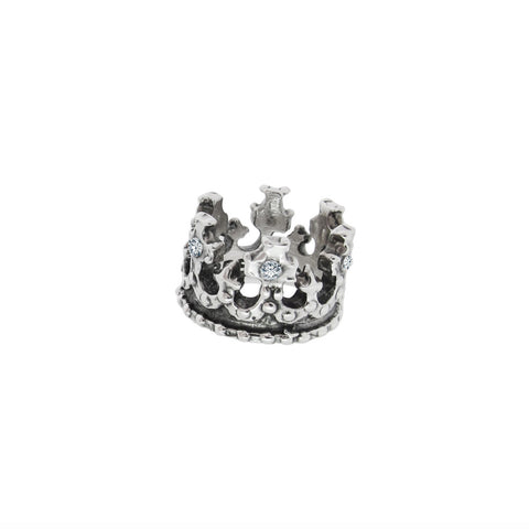 ROYAL CROWN PENDANT w/ 5 DIAMONDS