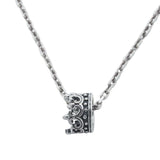 TINY FLEUR DE LIS CROWN PENDANT