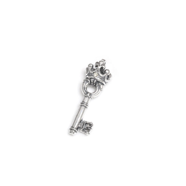 SMALL KEY CHARM w/ 1 PRECIOUS STONE