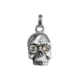 SILENT SKULL PENDANT w/ CZ EYES