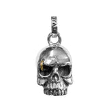 SILENT SKULL PENDANT w/ GOLD RING