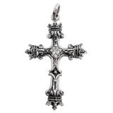 SARAH CROSS OF CROWNS PENDANT w/ CZ
