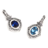 DEMI GOD OVAL PENDANT w/ CZ