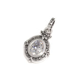 DEMI GOD OVAL PENDANT w/ CZ