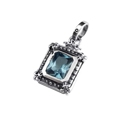 DEMI GOD SQUARE PENDANT w/ CZ