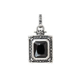DEMI GOD SQUARE PENDANT w/ CZ