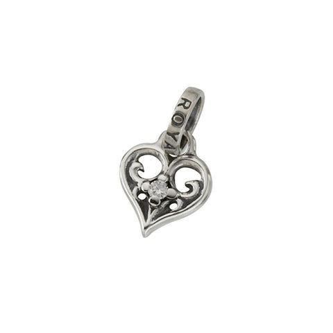 SMALL ALLEGRA HEART PENDANT w/ CZ