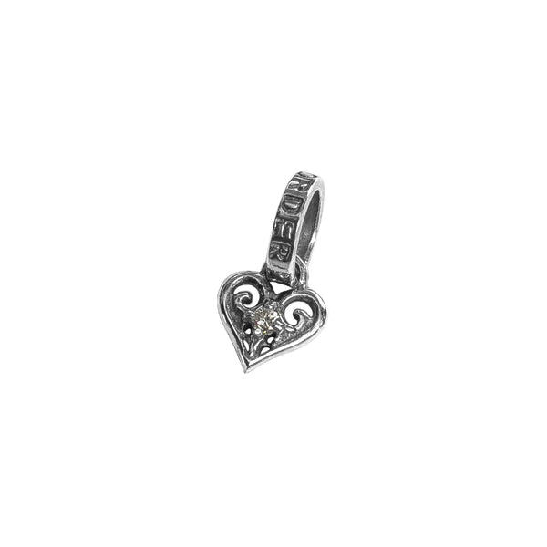 TINY ALLEGRA HEART PENDANT w/ DIAMOND