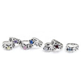 TINY ALLEGRA HEART RING CHARM w/ CZ