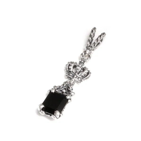 SMALL ANTOINETTE CROWN PENDANT w/ ONYX