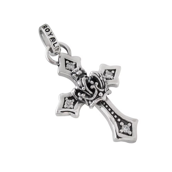 CITADEL DEMI CROSS PENDANT w/ CZ