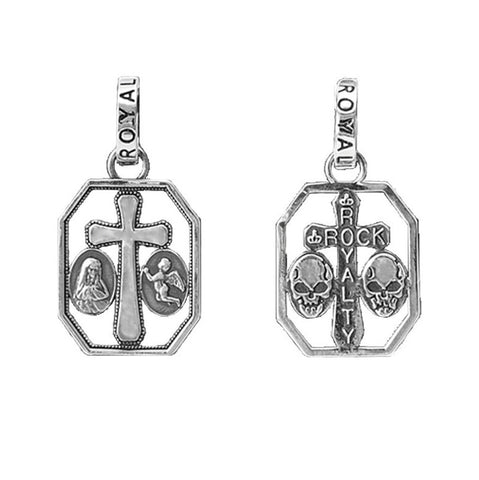 ROCK ROYALTY CROSS CHARM