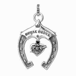 ROYAL ORDER HORSESHOE PENDANT w/ IMMACULATE HEART