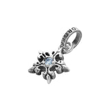 5 POINT FLEUR-DE-LYS STAR PENDANT w/ CZ