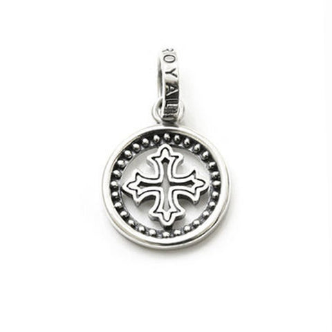 TINY CROSS MEDALLION PENDANT