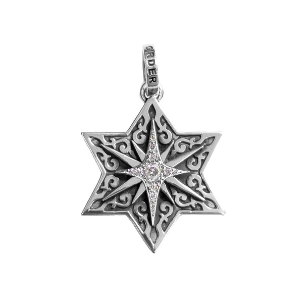 TATTOO STAR OF DAVID PENDANT w/ PCZ