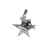 STAR PENDANT w/ CROWN & PAVÉ CZ