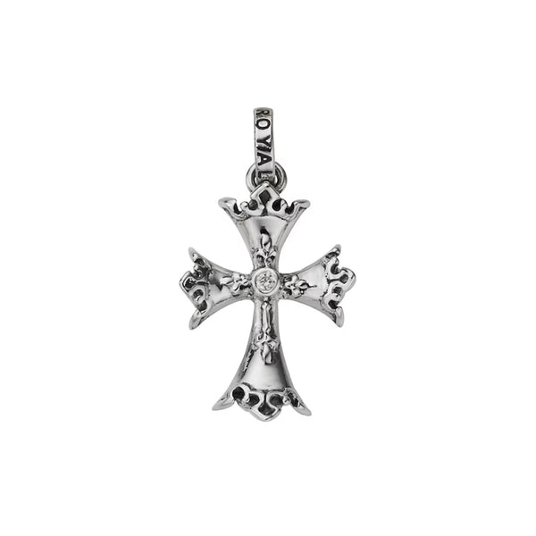 CARMELENGO CROSS CHARM PENDANT w/ CZ