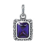 GOD SQUARE PENDANT w/ CZ