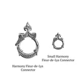 SMALL HARMONY FLEUR-DE-LYS CONNECTOR