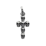 TINY SKULL CROSS PENDANT