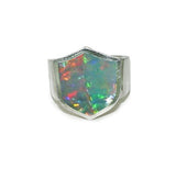 SHIELD RING w/ SEMIPRECIOUS STONES