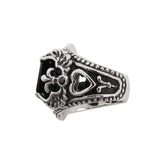CORONET WINGED HEART RING