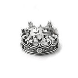 FLEUR DE LIS CROWN RING w/ PRECIOUS STONES