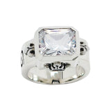 DEMI GOD SQUARE RING w/ CZ