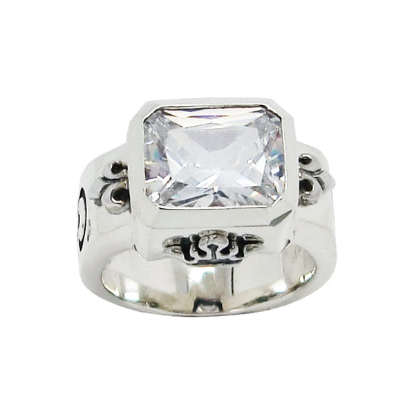 DEMI GOD SQUARE RING w/ CZ