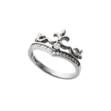 DELICATE TIARA RING w/ PAVÉ CZ BAND