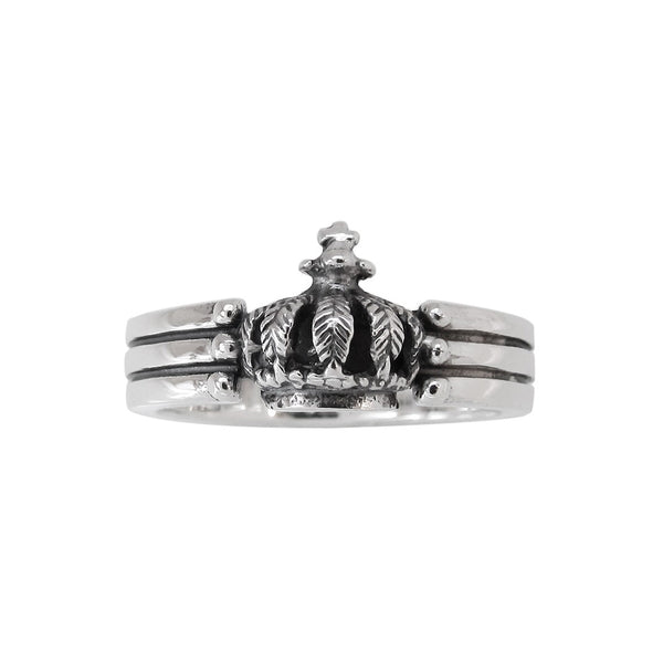 CROWN TRIPLE BAND RING