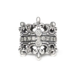 DOUBLE TIARA RING w/ CZs