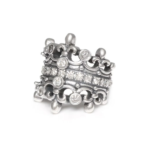 DOUBLE TIARA RING w/ CZs