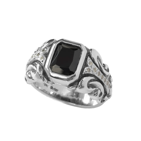 OBSESSION RING w/ CZ & PAVÉ CZ