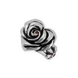 HEART ROSE RING w/ CZs
