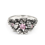 KAUAI HIBISCUS & PLUMERIA RING w/ CZs