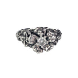 KAUAI HIBISCUS & PLUMERIA RING w/ CZs