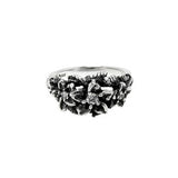 HILO TRIPLE PLUMERIA RING w/ CZs