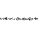 HEARTS, FDL & STAR CHAIN BRACELET