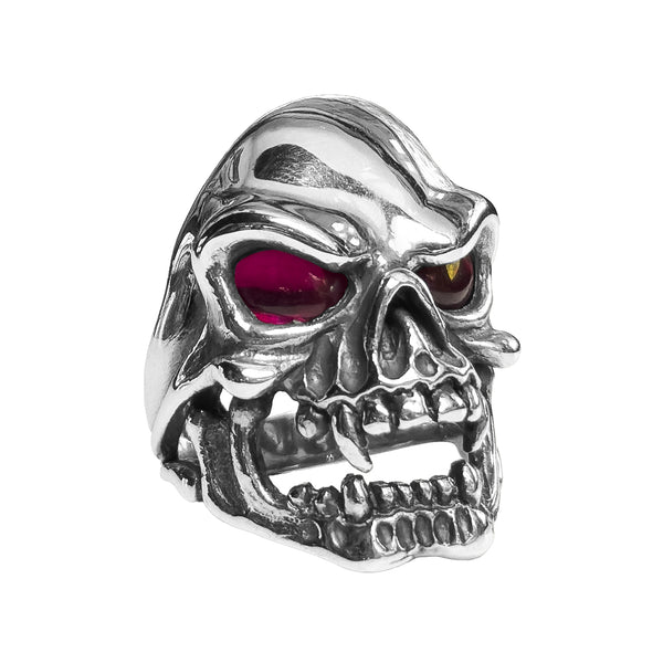 GORGEOUS SKULL RING w/ CZ