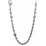 CORONET WALLET CHAIN w/ TUDOR CROWNS & CZ
