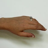 VERSAILLES RING w/ CENTER CZ & CZ SIDES