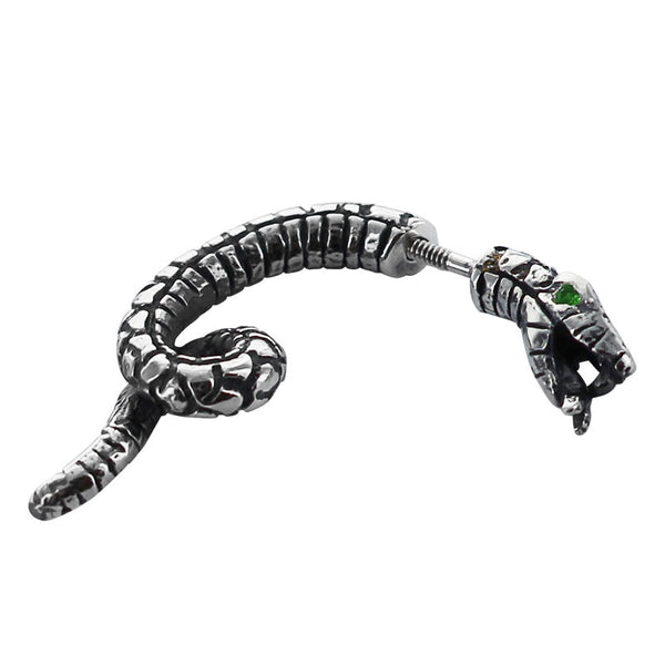 SPLIT SNAKE STUD EARRINGS