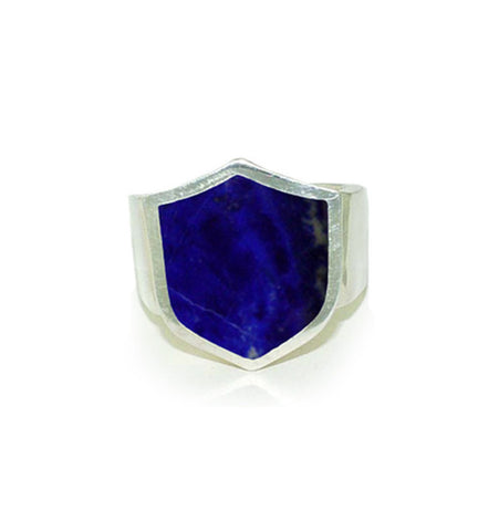 SHIELD RING w/ SEMIPRECIOUS STONES