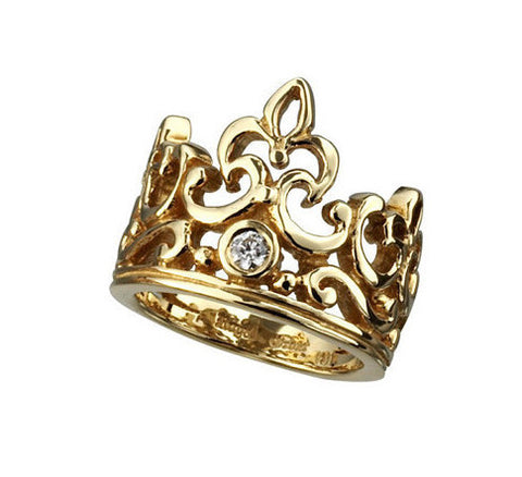 値下 K18 ROYAL ORDER  Tiny Marie Crown リング
