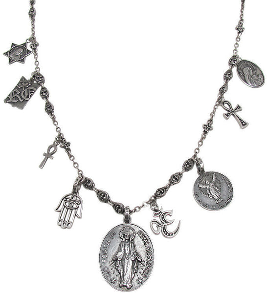 SN322-9 Tabernacle chain with Icon Charms