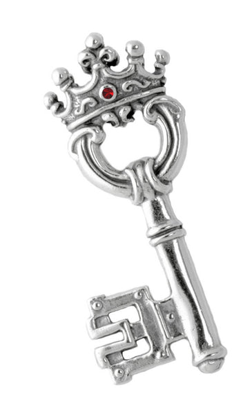 LARGE KEY PENDANT w/ RUBY OR SAPPHIRE – Royal Order