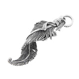 TWISTED FEATHER PENDANT w/ CROWN
