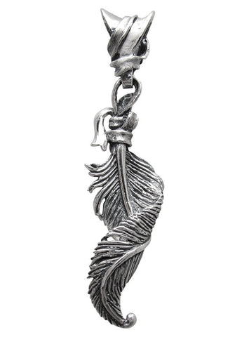 TWISTED FEATHER PENDANT